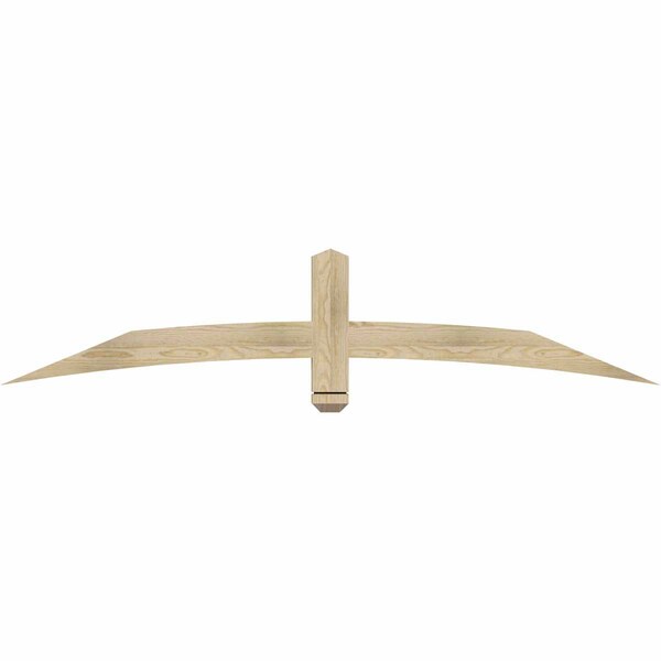 Ekena Millwork Bellingham Rough Sawn Timber Gable Bracket, Douglas Fir, 72"W x 15"H x 2"D x 4"F, 5/12 Pitch GBW072X15X0204BEL00RDF - main